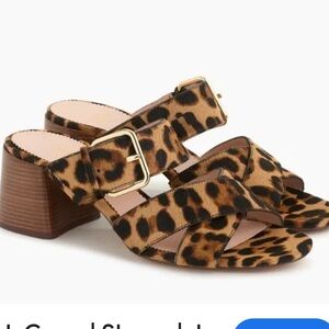 J. Crew Leopard Print Mules